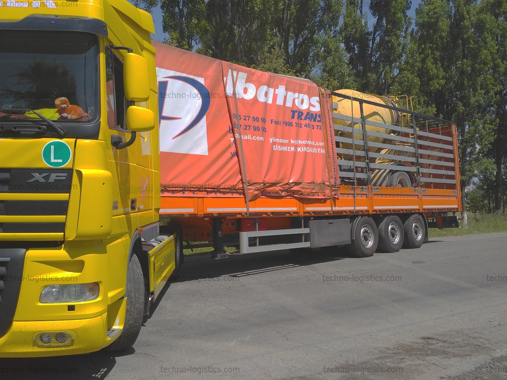 Доставка бетономешалок Iveco для дальнейшей отправки на Африканский континент.