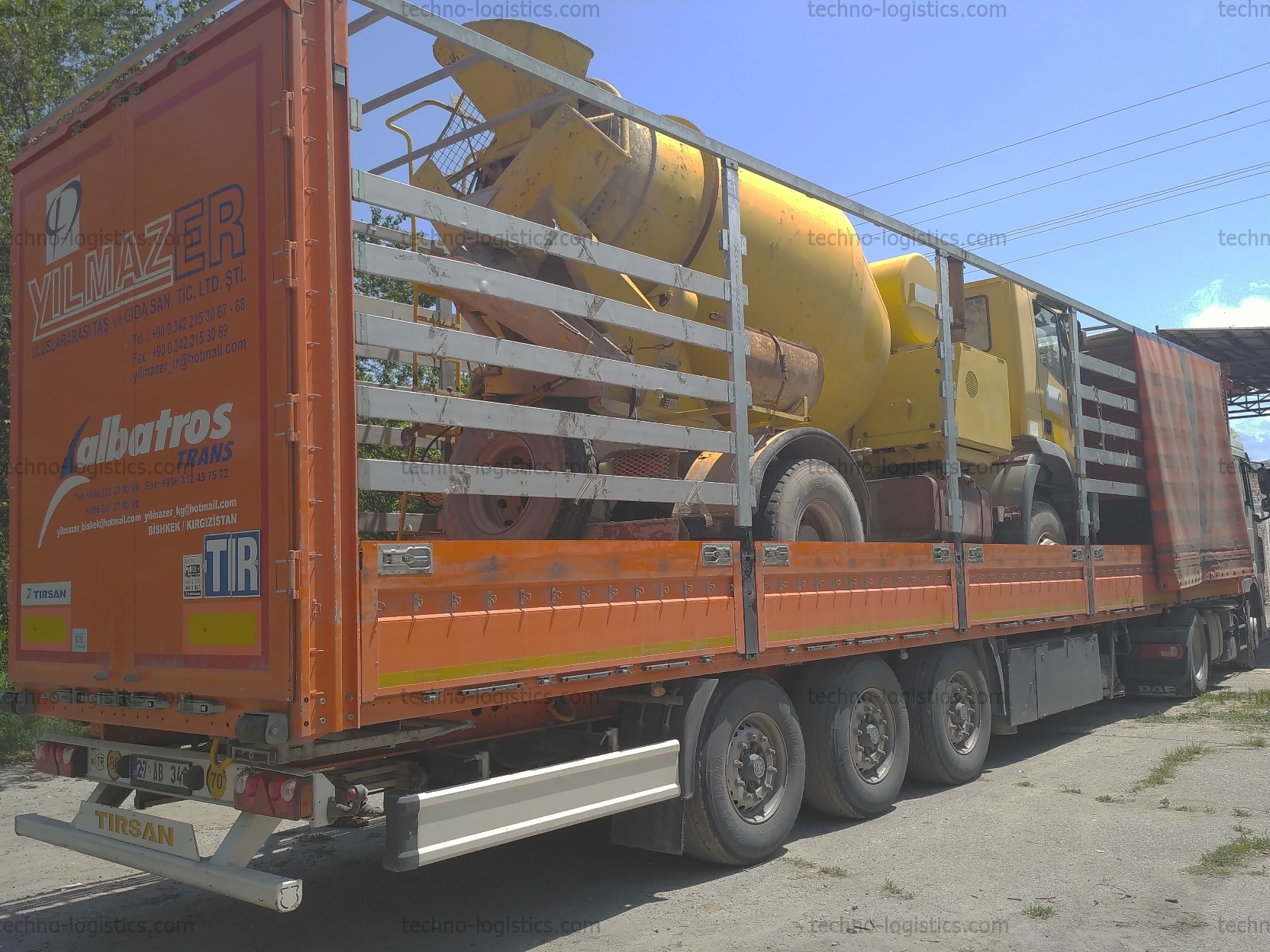 Доставка бетономешалок Iveco для дальнейшей отправки на Африканский континент.